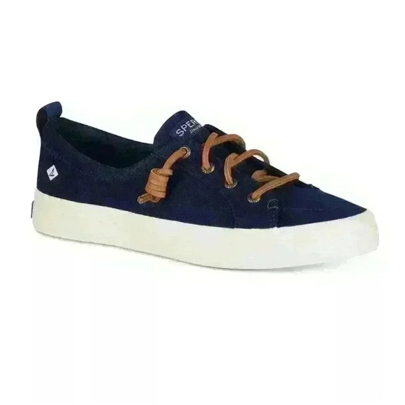 Sperry Women's Crest Vibe Canvas Sneaker Navy‎ STS85707 Size W-5 - Picture 1 of 6